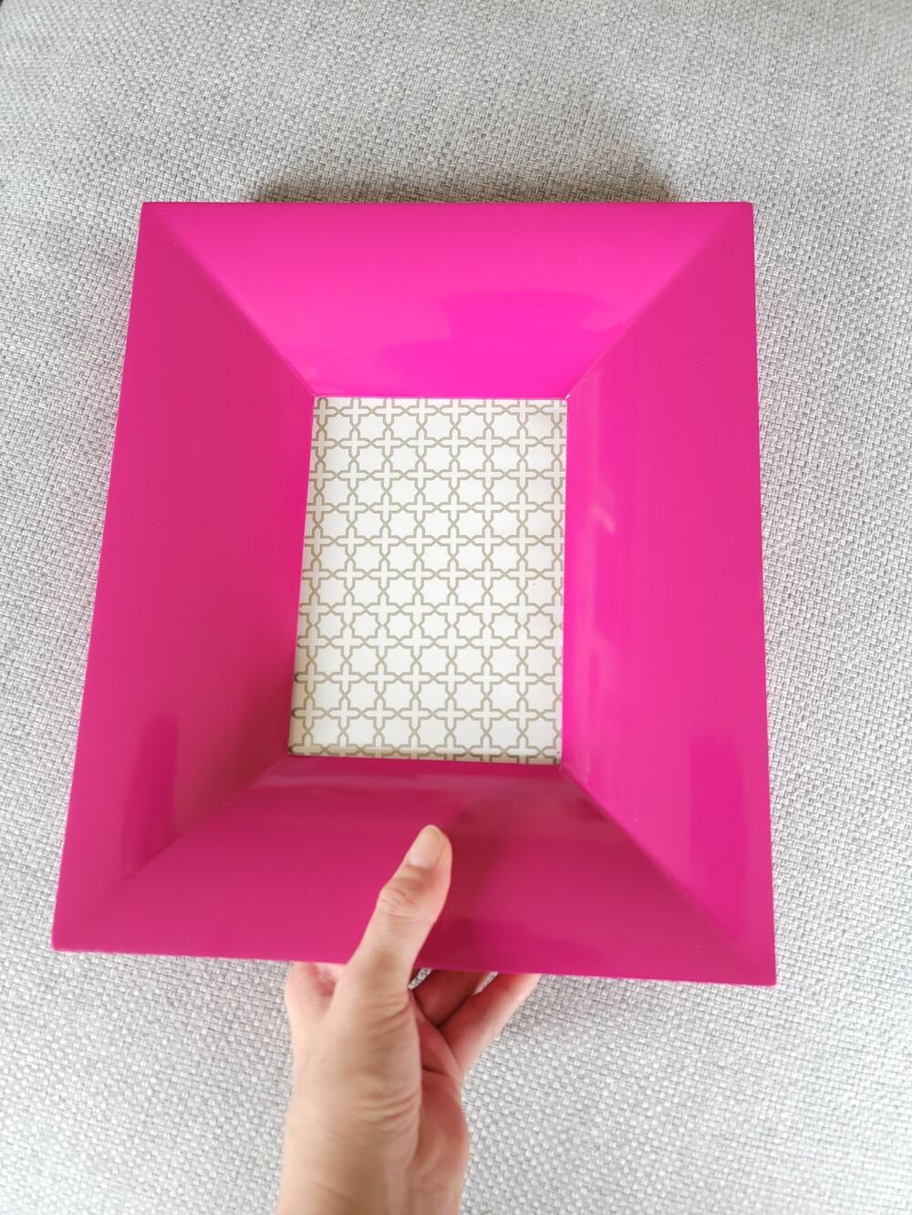 Z Gallerie Candy Hot Pink Lacquered Photo Frame